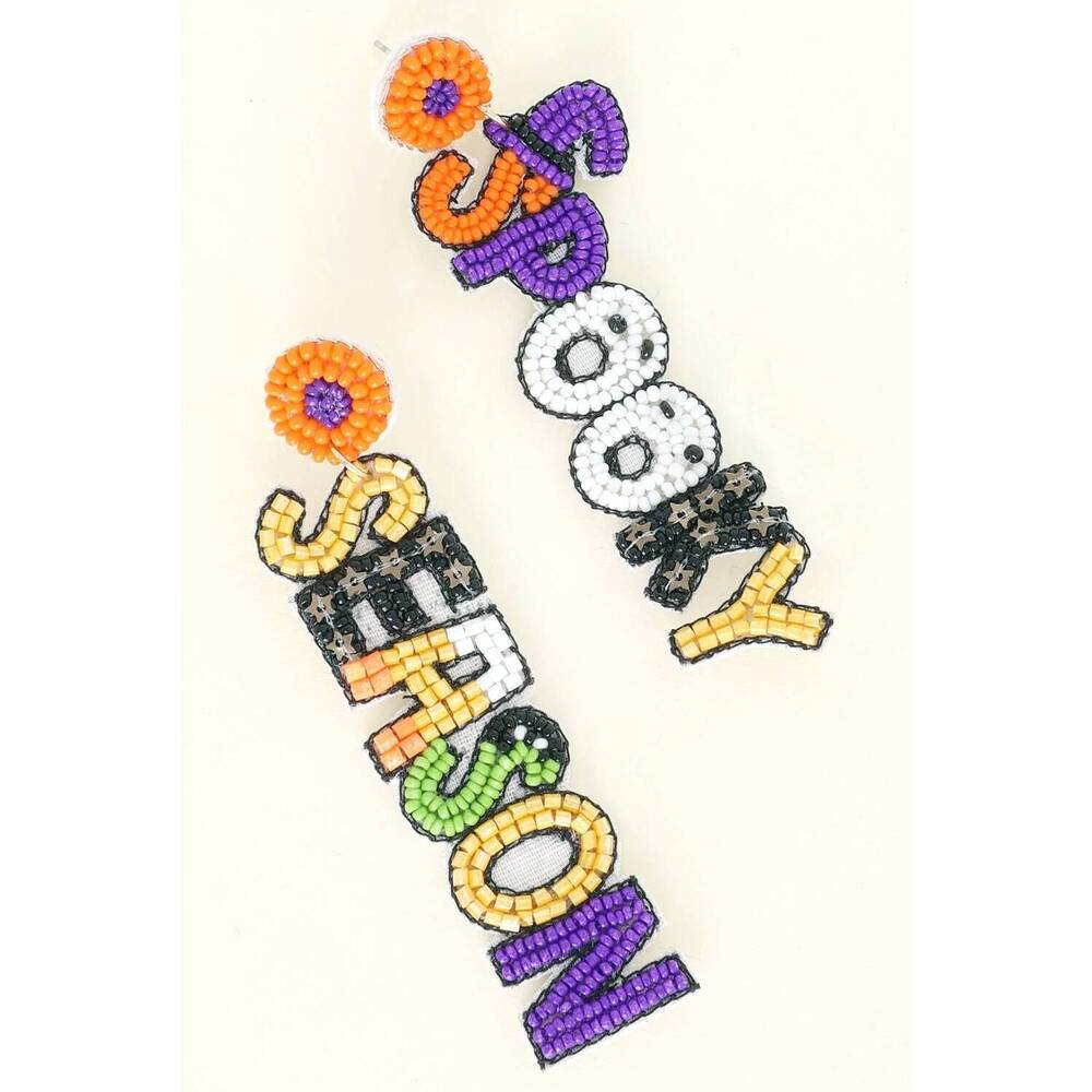 NEW SOPHIA COLLECTION women's spooky season earrings in multi-color